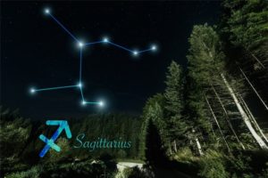 Night Sky with Sagittarius constellation for New Moon in Sagittarius