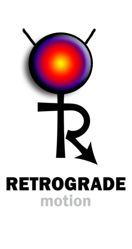 Mercury Retrograde symbol with path rings